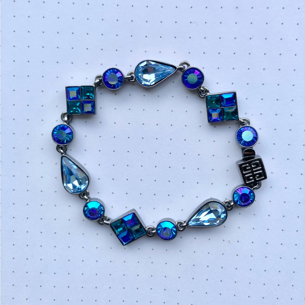 Givenchy Blue And Hematite Bracelet